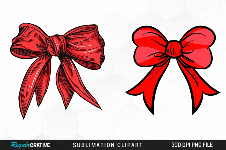 Red Bow Exquisite Clipart