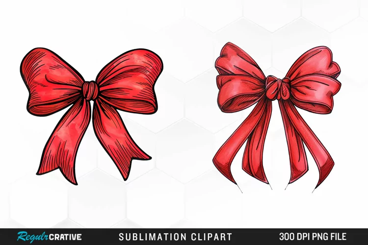 Red Bow Illustration PNG Clipart