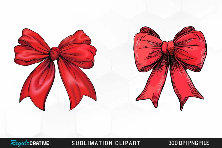Red Bow Illustration PNG Clipart