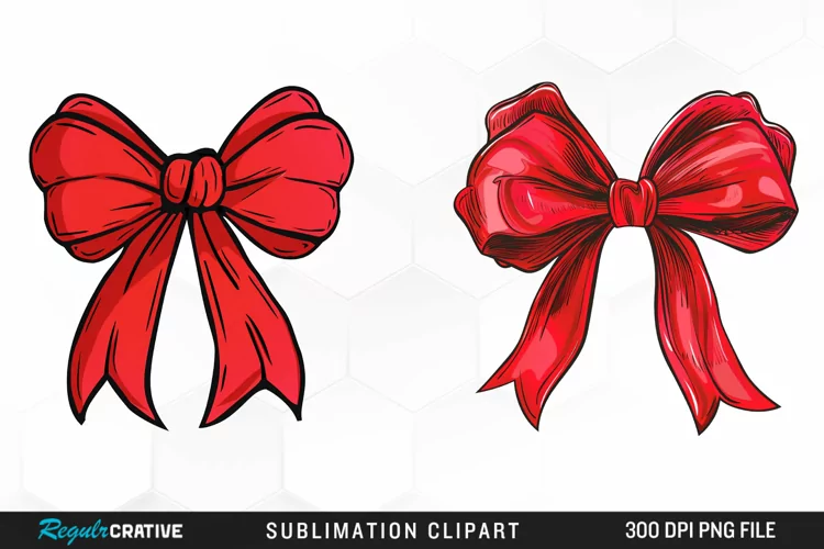 Red Bow Illustration PNG Clipart