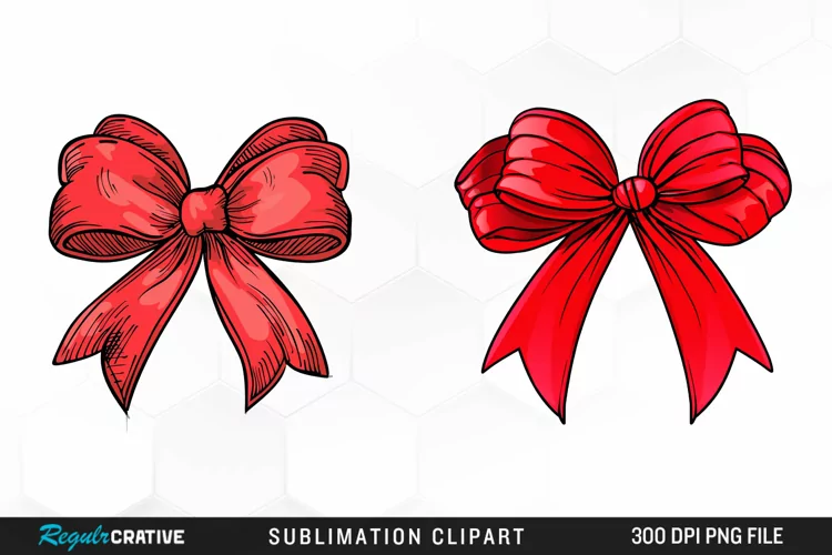 Red Bow Illustration PNG Clipart