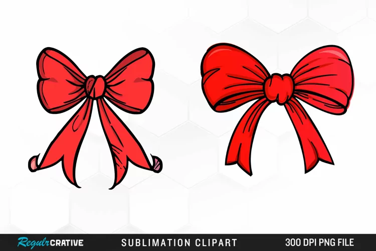 Red Bow Illustration PNG Clipart
