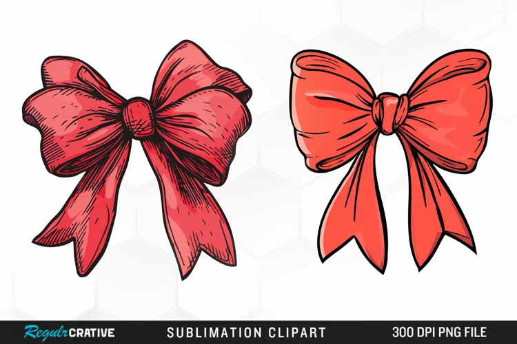 Red Bow Illustration PNG Clipart