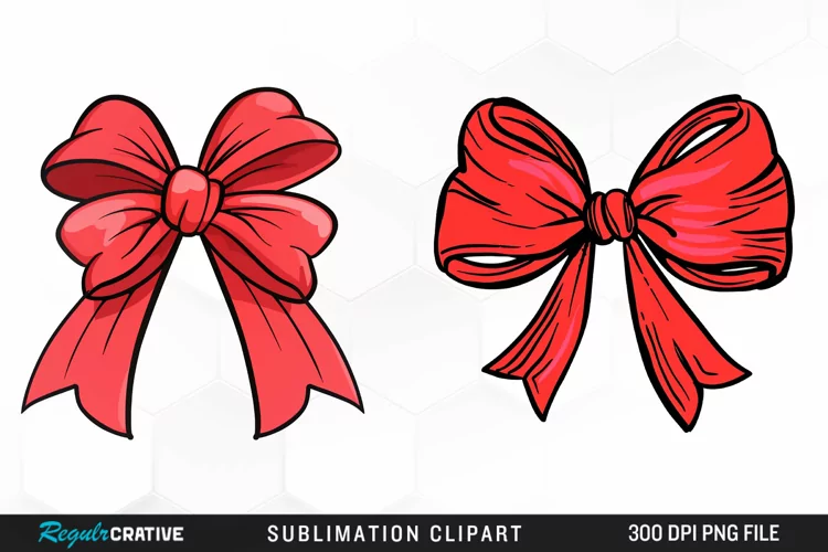 Red Bow Exquisite Clipart