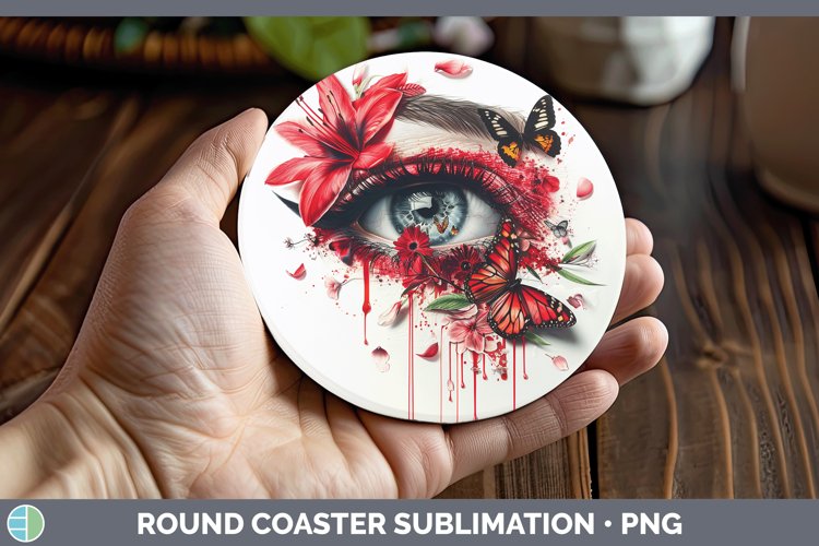 GorgeousWatercolor Round Coaster design.