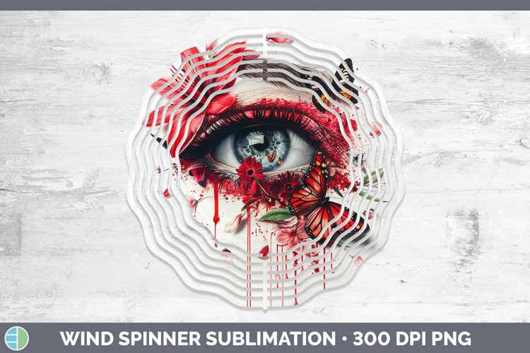 GorgeousWatercolor Wind Spinner design.