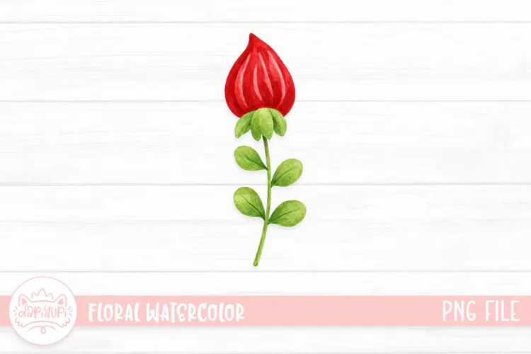 Floral Watercolor Illustration, Flower Watercolor Decoration