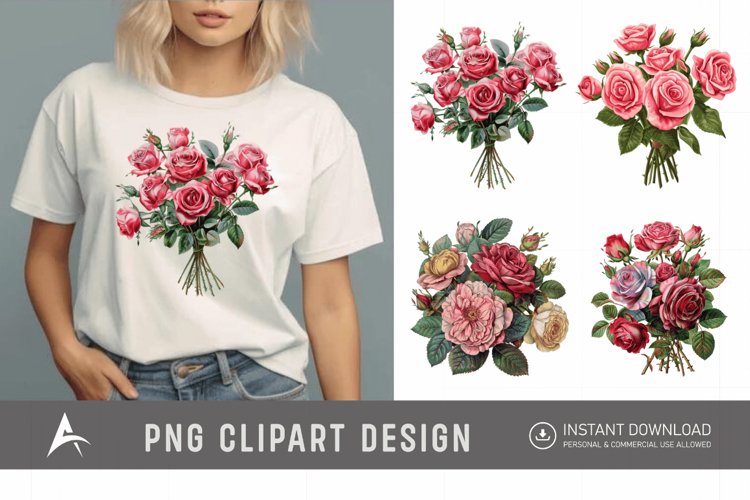 Red Flower Clipart Image 22