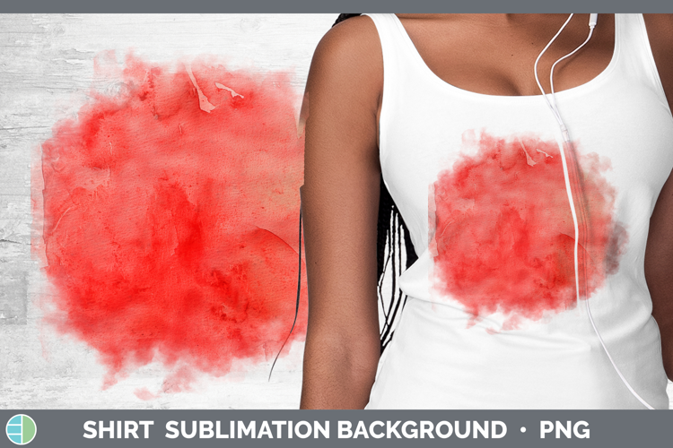 Watercolor Red Shirt Sublimation Sublimation Background Desi