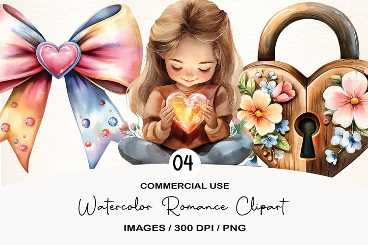 Watercolor Romance Clipart Png