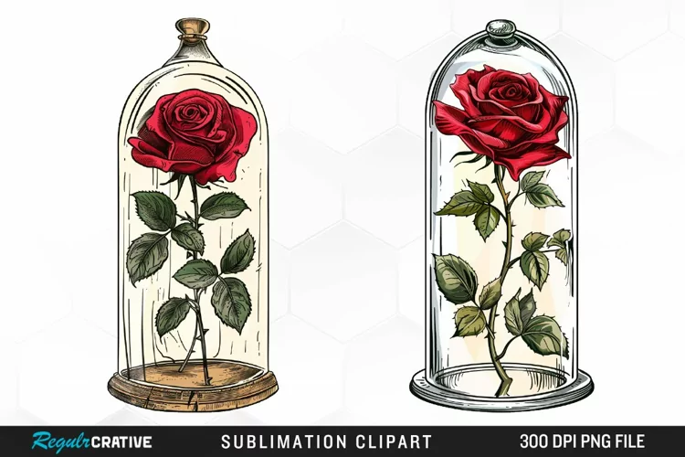 Watercolor Romantic Roses Exquisite Clipart
