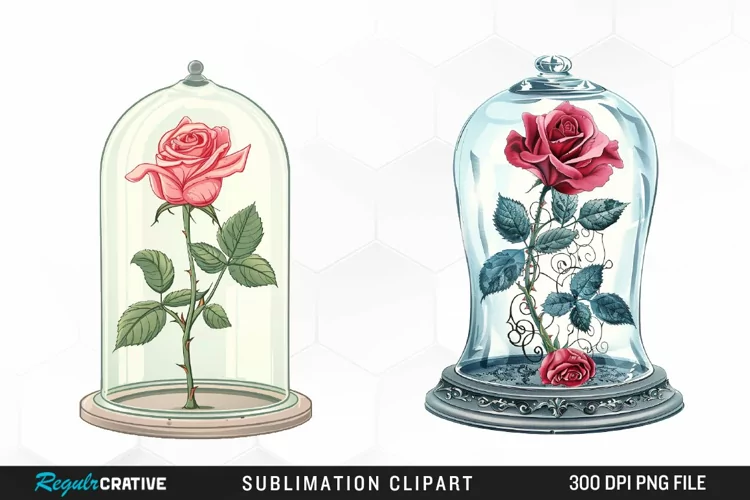 Watercolor Romantic Roses PNG Clipart