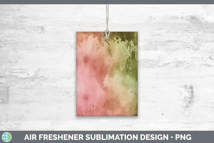 Watercolor Rose Air Freshener Sublimation Car Freshener Desi