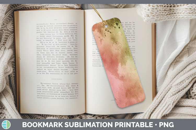 Watercolor Rose Bookmark Sublimation Printable Designs