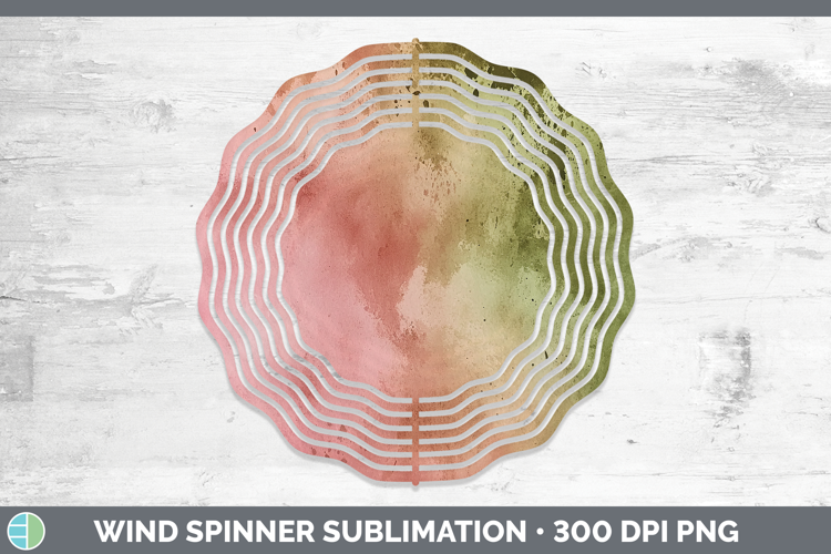 Watercolor Rose Wind Spinner Sublimation Spinner Designs