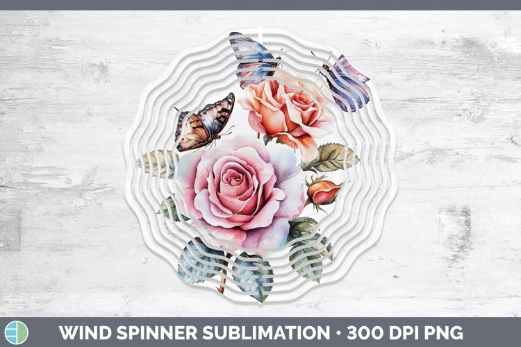 GorgeousWatercolor Wind Spinner design.