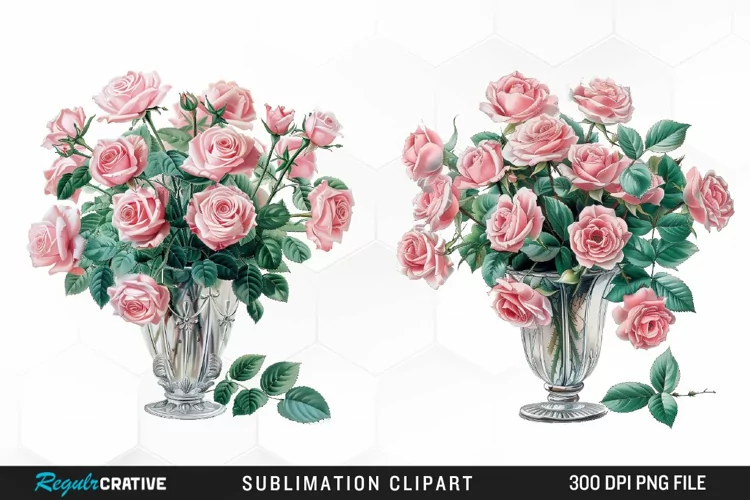 Watercolor Roses Exquisite Clipart