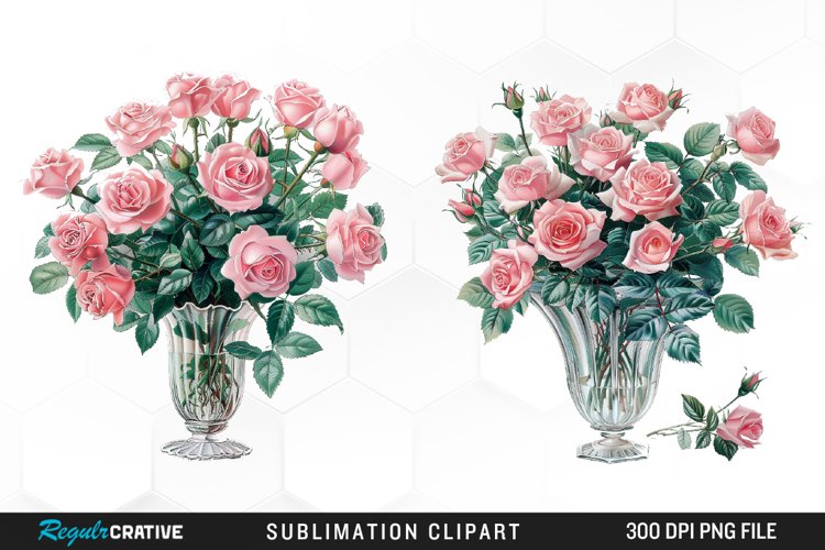 Watercolor Roses Exquisite Clipart