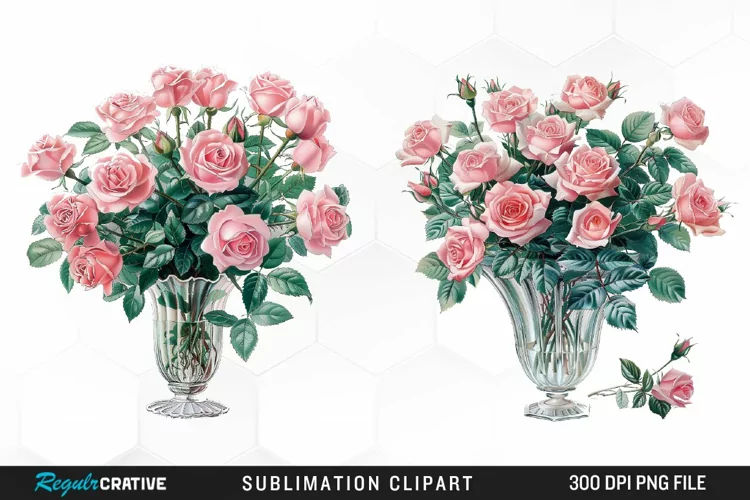 Watercolor Roses Exquisite Clipart