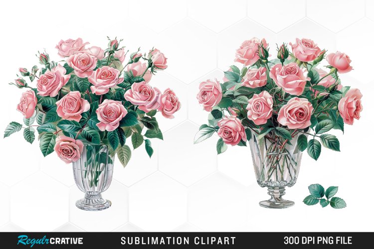 Watercolor Roses Exquisite Clipart
