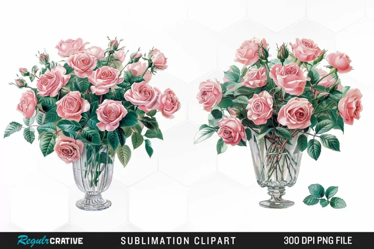 Watercolor Roses Exquisite Clipart
