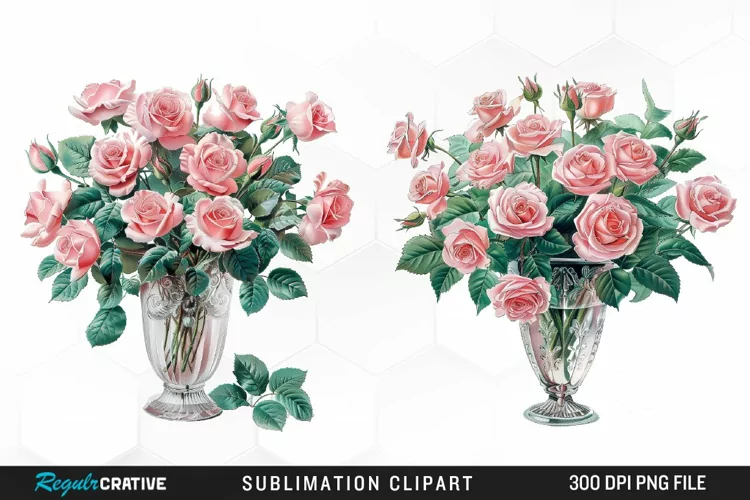 Watercolor Roses Exquisite Clipart
