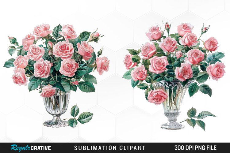 Watercolor Roses Exquisite Clipart