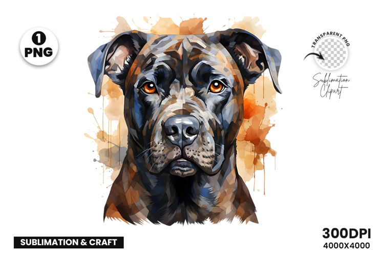 Watercolor Rottweiler Dog Clipart PNG Sublimation Design