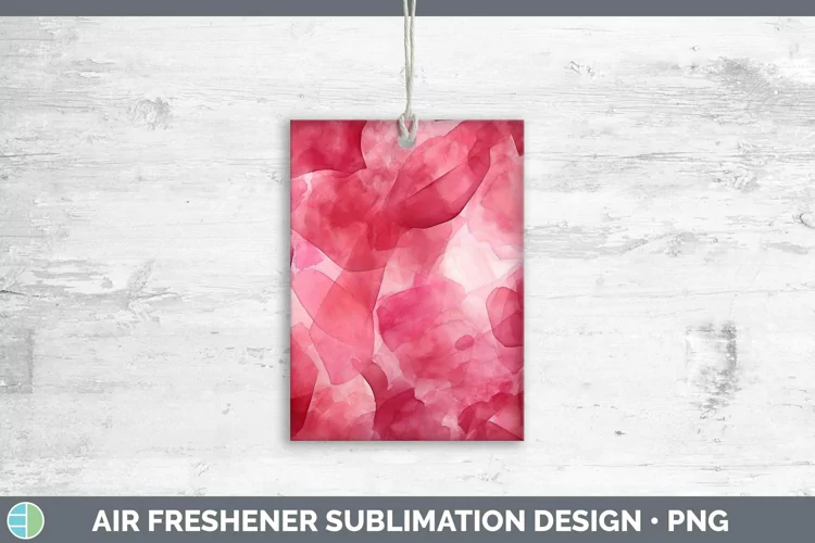 Watercolor Ruby Air Freshener Sublimation Car Freshener Desi