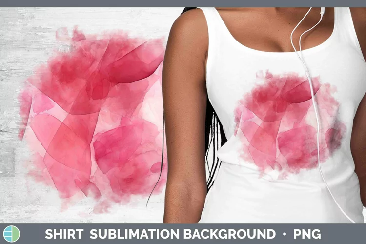 Watercolor Ruby Shirt Sublimation Sublimation Background Des