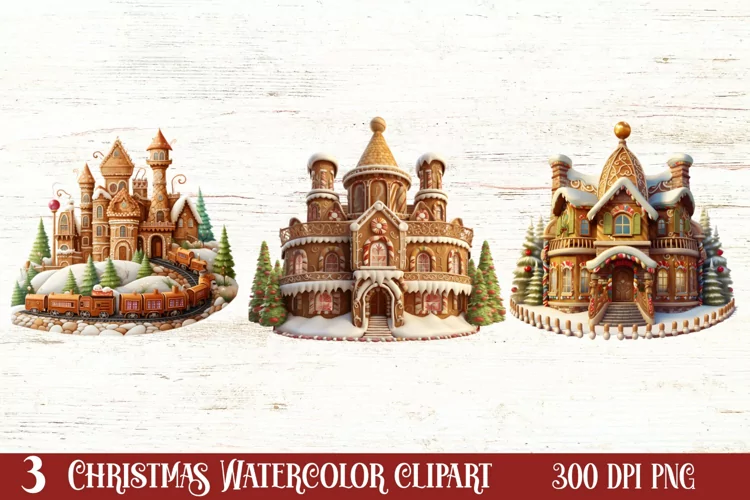 Watercolor Santa Claus Sublimation Clipart, Santa PNG
