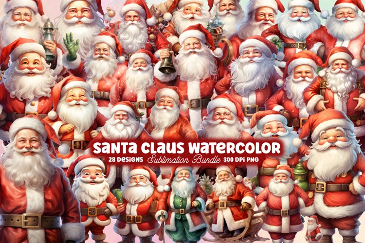 Santa Christmas Clipart Image 9