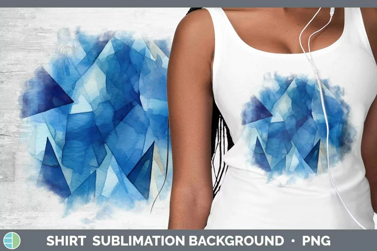 Watercolor Sapphire Shirt Sublimation Sublimation Background