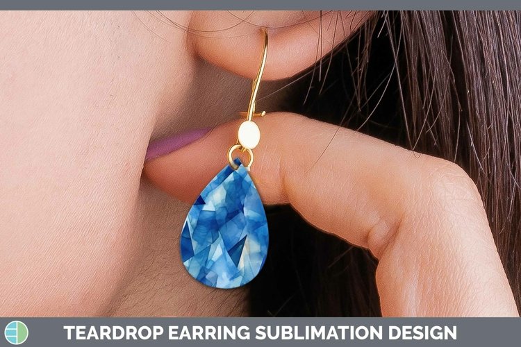 GorgeousWatercolor Teardrop Earrings design.