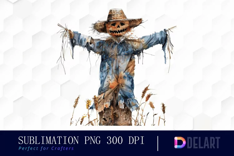 Scarecrow Straw Sublimation PNG Clipart