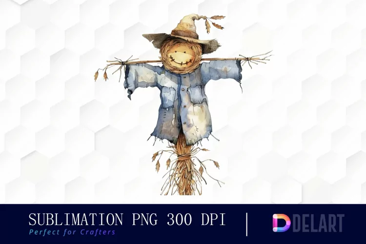Scarecrow Straw Design Clipart