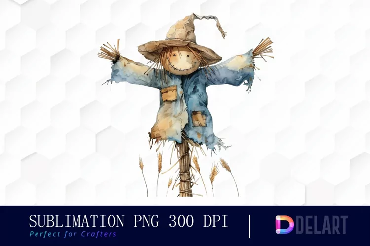 Scarecrow Straw Illustration Clipart