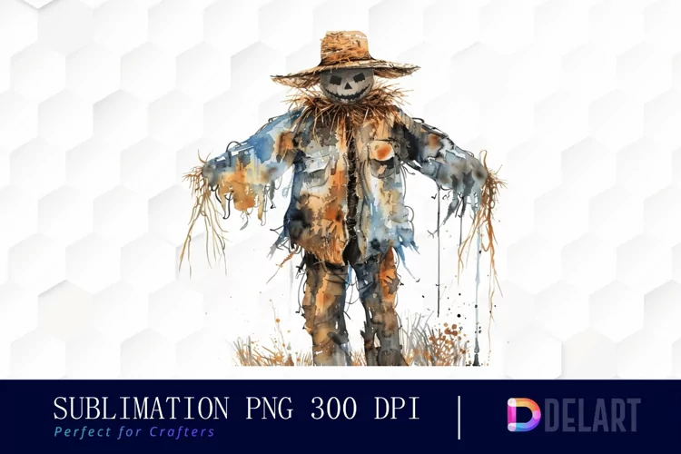 Scarecrow Straw Design Clipart