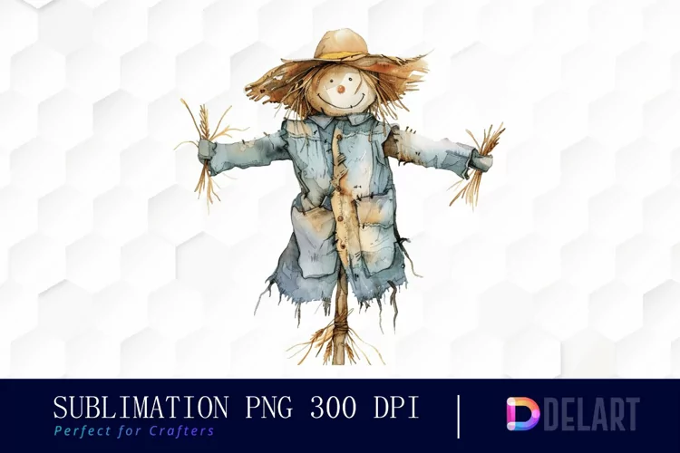 Scarecrow Straw Design Clipart