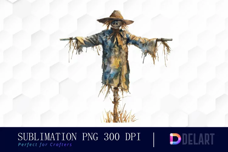 Scarecrow Straw Sublimation PNG Clipart