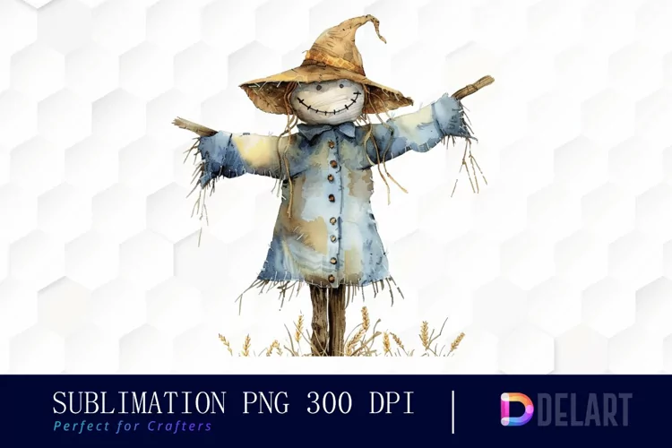 Scarecrow Straw Sublimation PNG Clipart