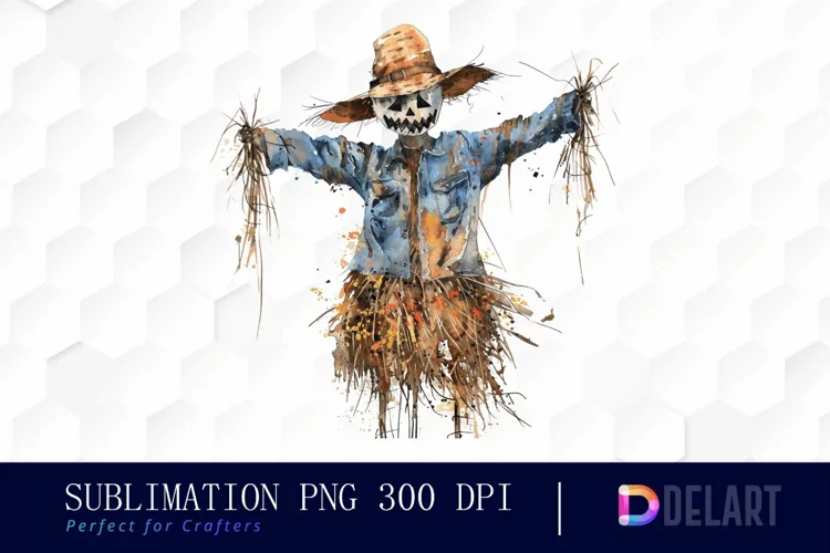 Scarecrow Straw Design Clipart