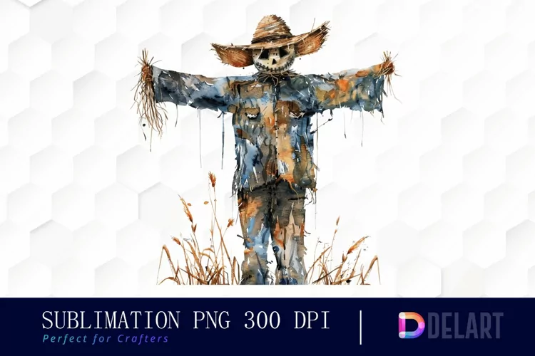 Scarecrow Straw Illustration Clipart