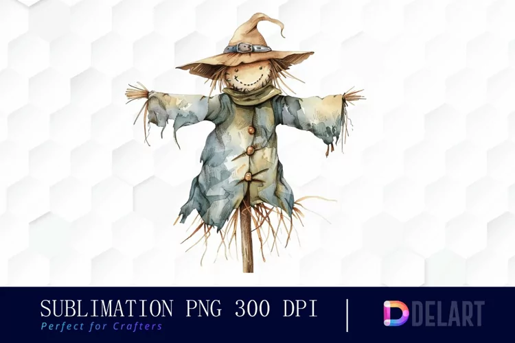 Scarecrow Straw Design Clipart