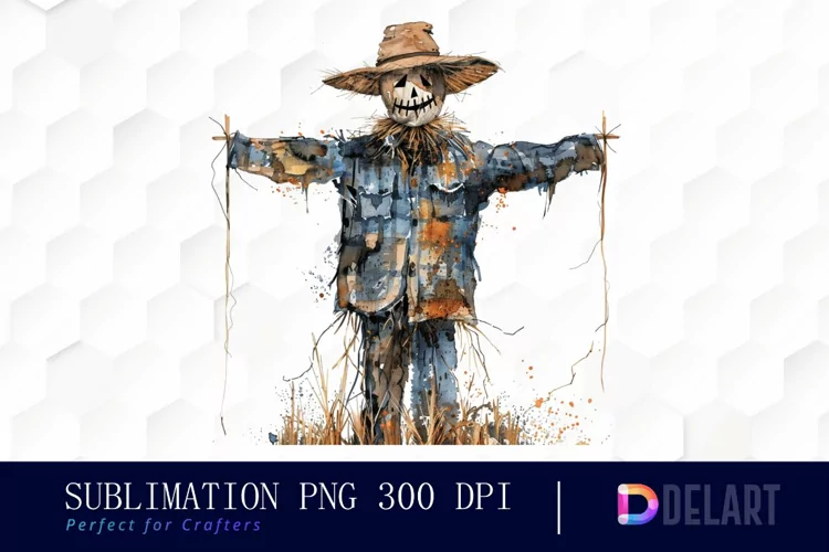 Scarecrow Straw Illustration Clipart