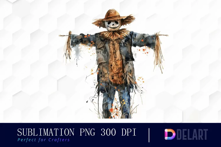 Scarecrow Straw Illustration Clipart