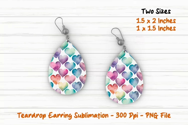 Heart Teardrop Earring | Heart Teardrop Earring