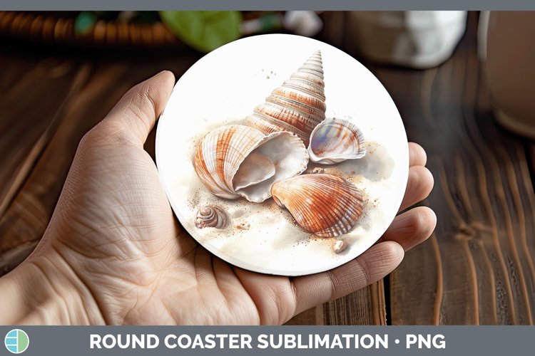 GorgeousWatercolor Round Coaster design.