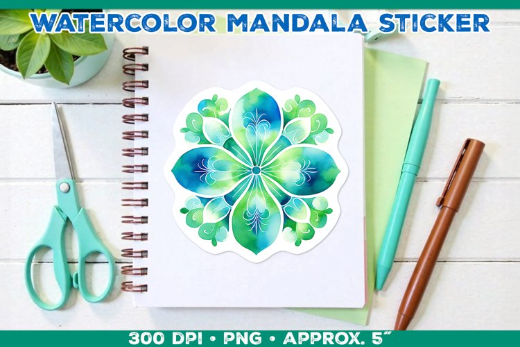 Watercolor Shamrock Clipart Image 23