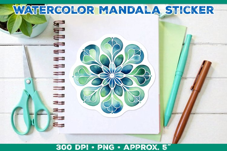 Watercolor Shamrock Clipart Image 7